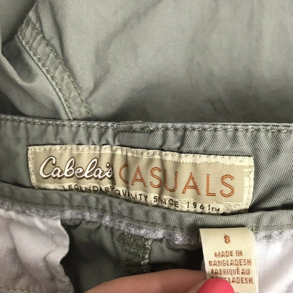 Cabelas Casuals Grey Outdoor Cargo Short - Picture 5 of 8